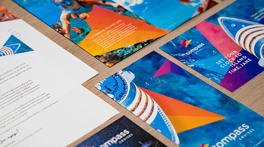 Print travel marketing pieces