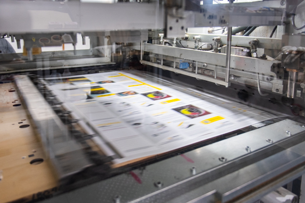 Commercial press printing sales and marketing collateral