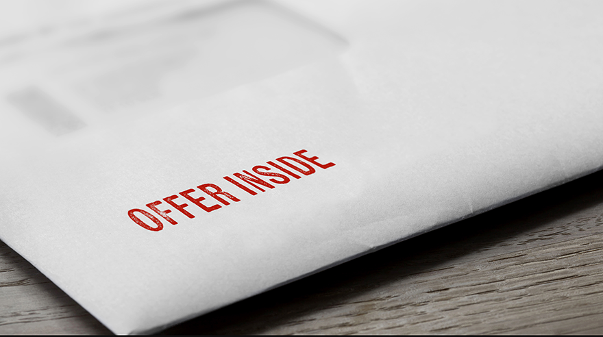 Image of a direct mail piece that includes an offer for the recipient